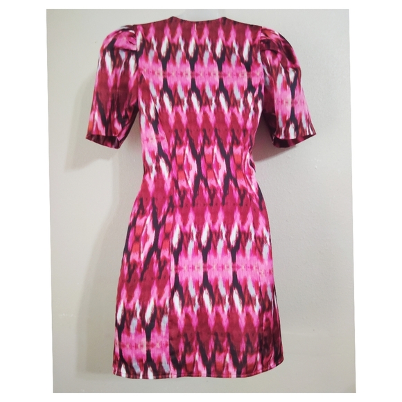 MISA Amina Wrap Mini Dress Size Xs - Picture 3 of 8